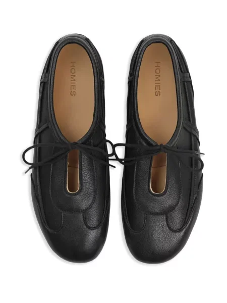 Sneakerși Homies cu șireturi din dantelă negru