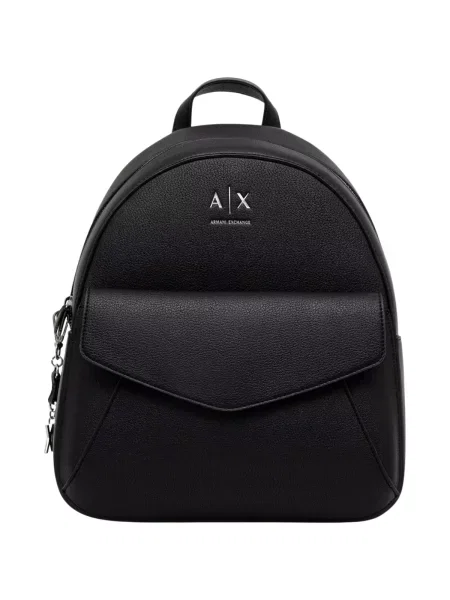 Batoh Armani Exchange z ekologickej kože čierna