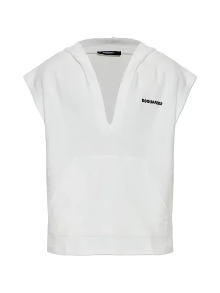 Елек Dsquared2 с качулка бяло