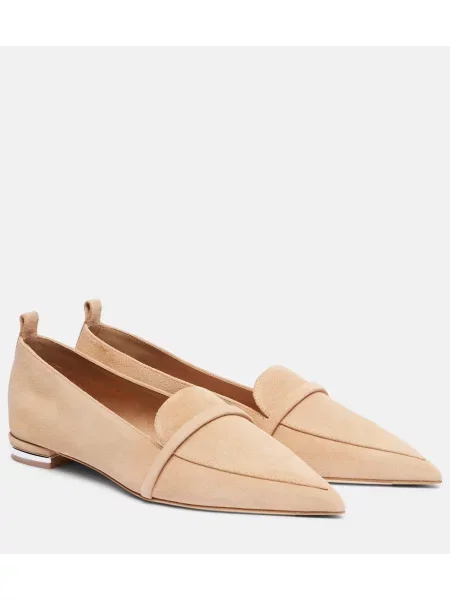 Pantofi loafer Malone Souliers din piele de căprioară bej