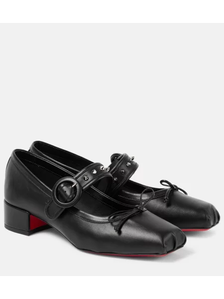 Pantofi cu toc Christian Louboutin din piele negru