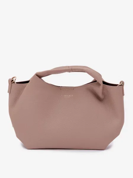 Geantă Flora & Co din piele bej