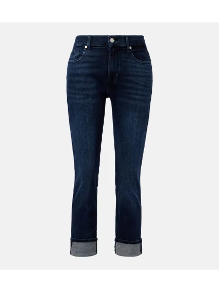 Cropp blugi skinny 7 For All Mankind albastru