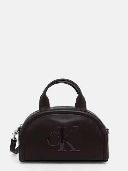 Calvin Klein geantă crossbody pentru femei cu imitație de piele maro