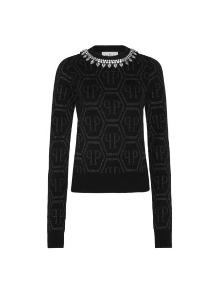 Sweter Philipp Plein czarny