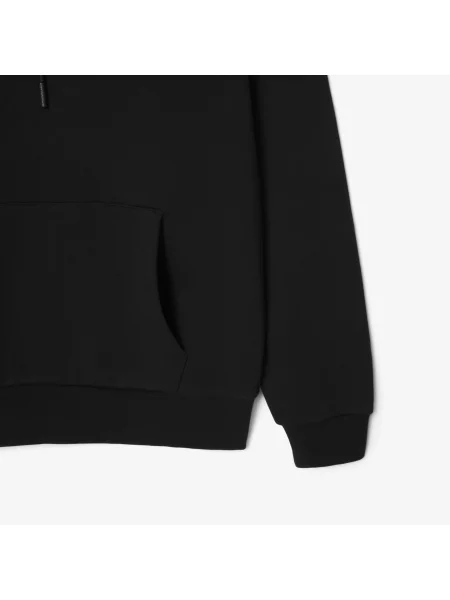 Lacoste Bluza Polarowa Z Kapturem czarny