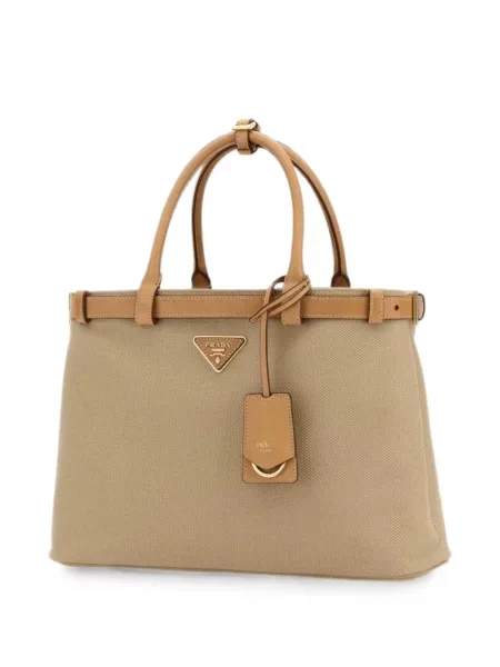Geantă shopper Prada din canvas cu autograf