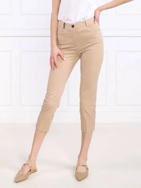 Peserico Pantaloni | Skinny fit bej