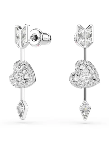 Swarovski Náušnice strieborná / priehľadná