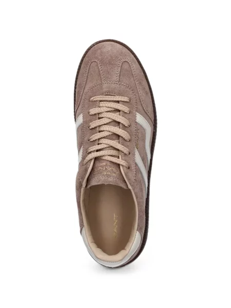 Sneakerși Gant din piele de căprioară cu platformă maro