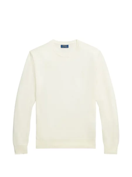 Fleece polo Polo Ralph Lauren με κέντημα με λαιμόκοψη v κόκκινο