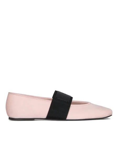 Balerinki Givenchy skórzane różowe