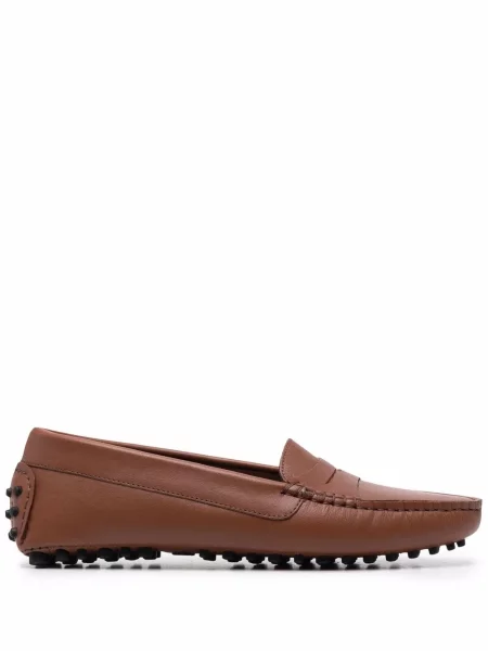 Pantofi loafer Scarosso din piele maro