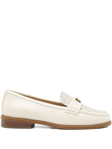 Pantofi loafer Michael Kors din piele alb