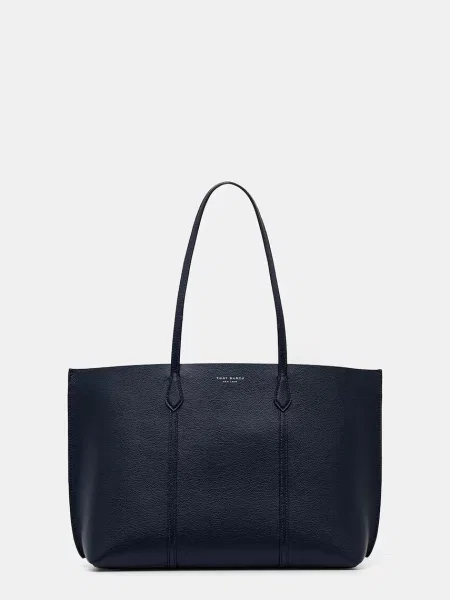 Шкіряна сумочка Tory Burch Perry синій