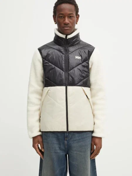Helly Hansen geacă VILLAGE HYBRID JACKET negru de tranziție alb
