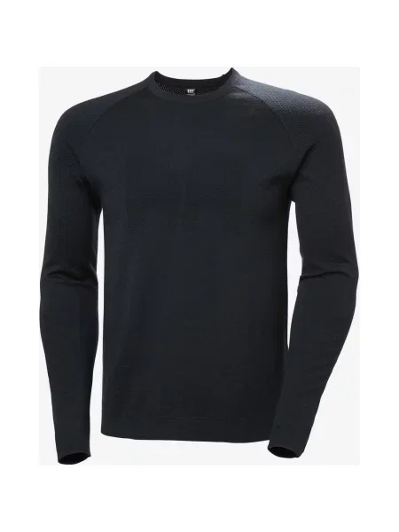 Koszulka z długim rękawem Helly Hansen LIFA Merino Knitevo Crew S czarny