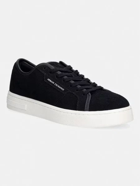 Armani Exchange sneakers pentru bărbați din piele întoarsă