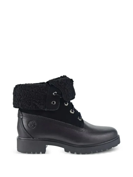 Botine Timberland din fleece negru