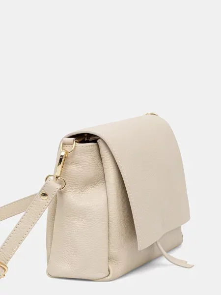 Answear.LAB crossbody kabelka dámska kožená béžová