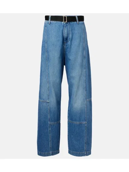 Pantaloni Plan C cu talie înaltă albastru