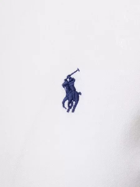 Bluza z kapturem Polo Ralph Lauren skórzana na sprzączkę biała