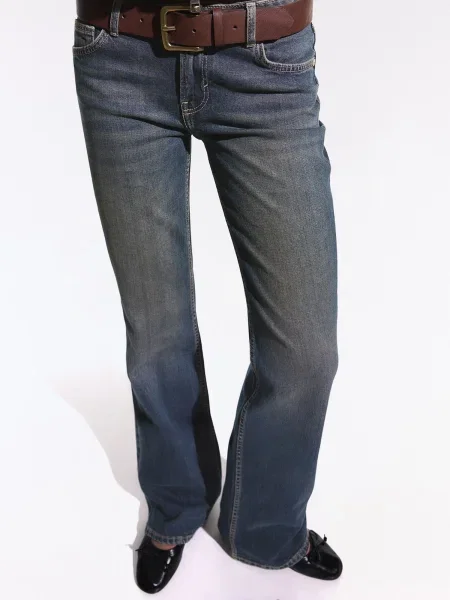 Bershka Jeans denim albastru
