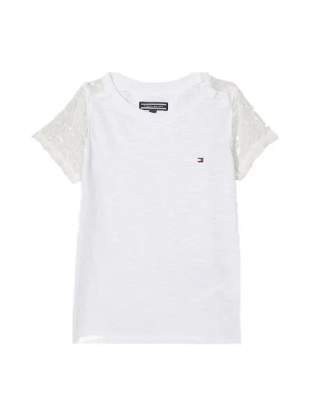 Tricou copii Tommy Hilfiger alb