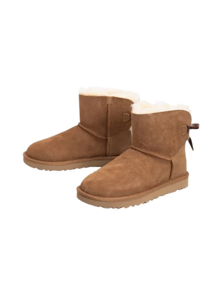 Pantofi Ugg cu funde maro