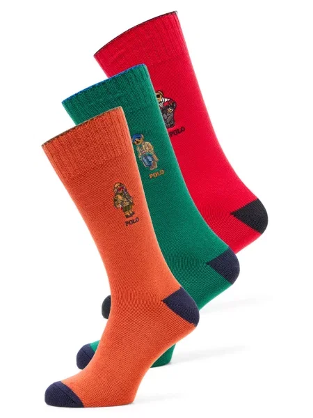 Polo Ralph Lauren Skarpety długie Kolorowy czerwone