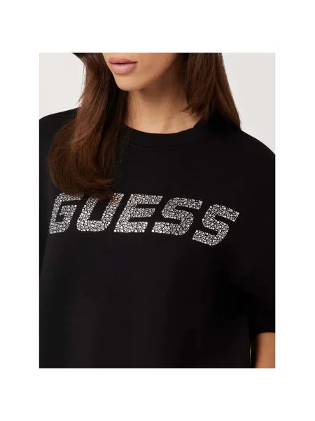 GUESS Mikina CECILIA šedá černá
