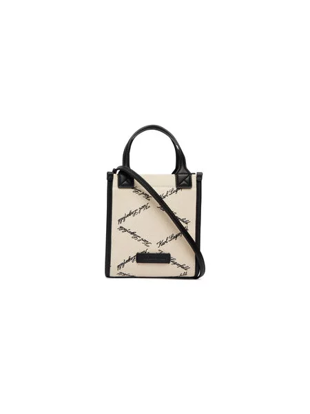 Karl Lagerfeld crossbody torbica K/VILLE bež