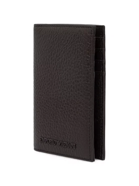 Portofel Emporio Armani cu autograf maro
