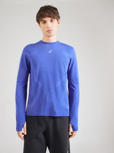 Hosszú ujjú hosszú hosszú ujjú póló Asics kék