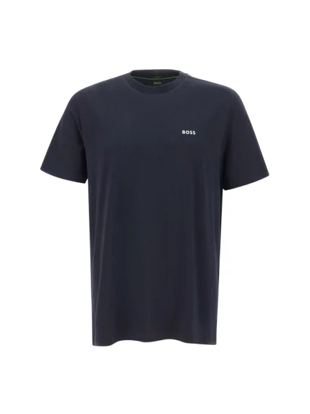Boss Green t-shirt z nadrukiem niebieski