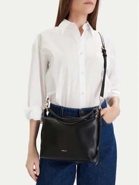 Furla Geantă pe umăr Furla Tonie Mini negru