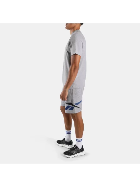 Reebok koszulka z logounisex Light Grey Marl Size: XS szara