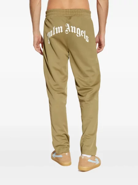 Ριγέ παντελόνι Palm Angels πράσινο