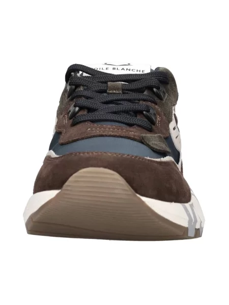 Sneakersy Voile Blanche skórzane brązowe