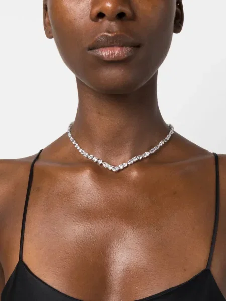Vėrinys Swarovski su kristalais sidabrinė