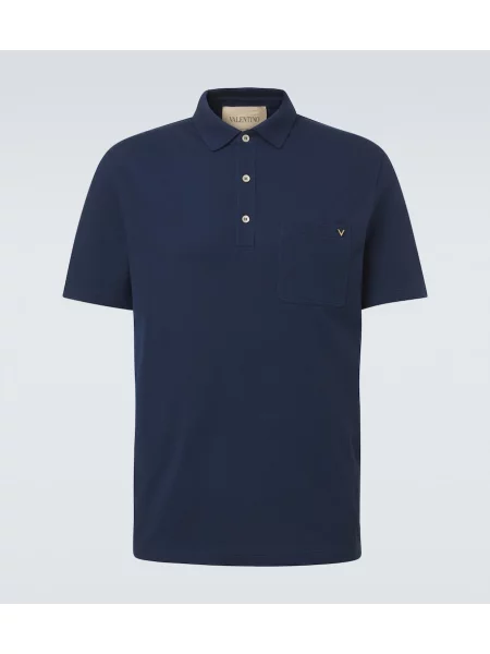 Tricou polo Valentino albastru