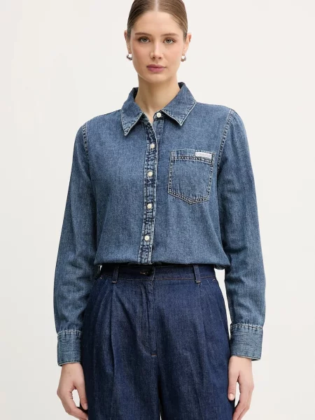 Jeans srajca Calvin Klein Jeans modra