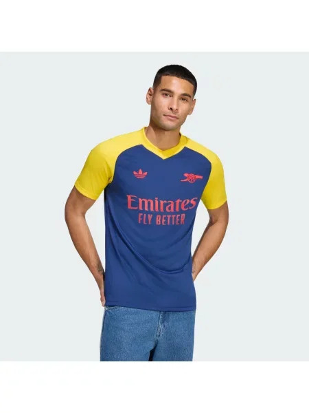 Przedmeczowa koszulka wyjazdowa Arsenal FC niebieska