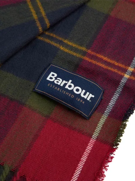 Fular Barbour în carouri roșu