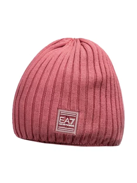 Czapka Emporio Armani Ea7 z logo różowa