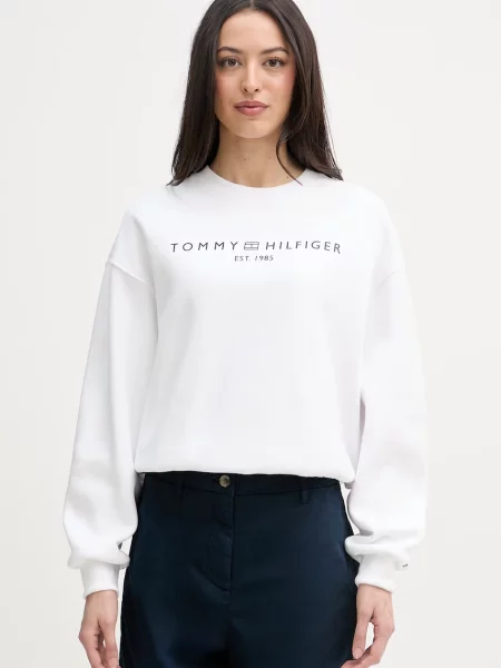 Tommy Hilfiger hanorac pentru femei din alb
