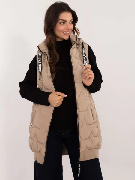 Vestă Fashionhunters bej