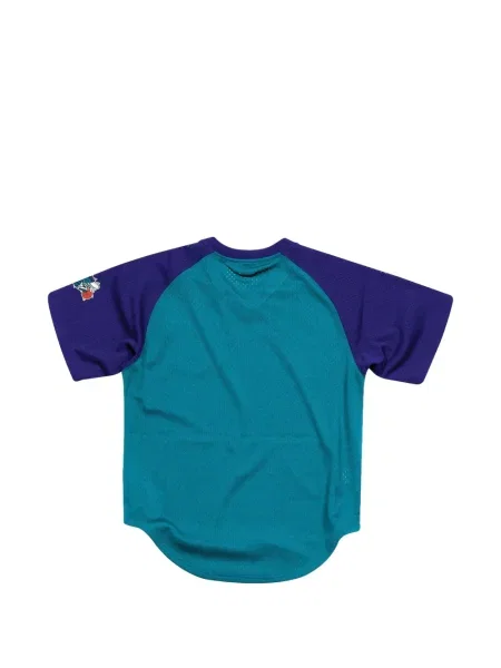 Tricou Mitchell & Ness cu decolteu în V verde