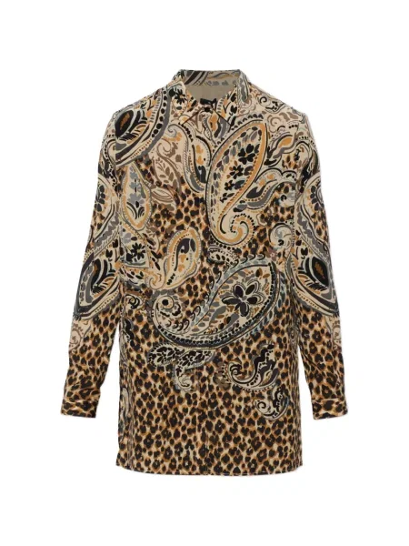 Cămașă Etro cu model leopard