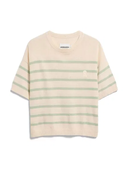 ARMEDANGELS Tricou ecru verde